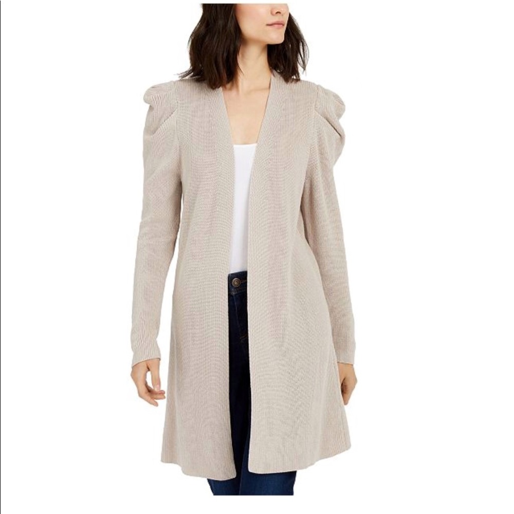 INC International Concepts Puff Sleeve Cardigan